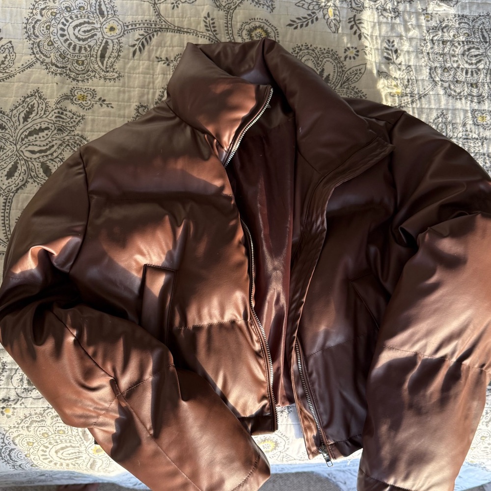 12th Tribe x The Salty Blonde Cropped Puffer Jacket